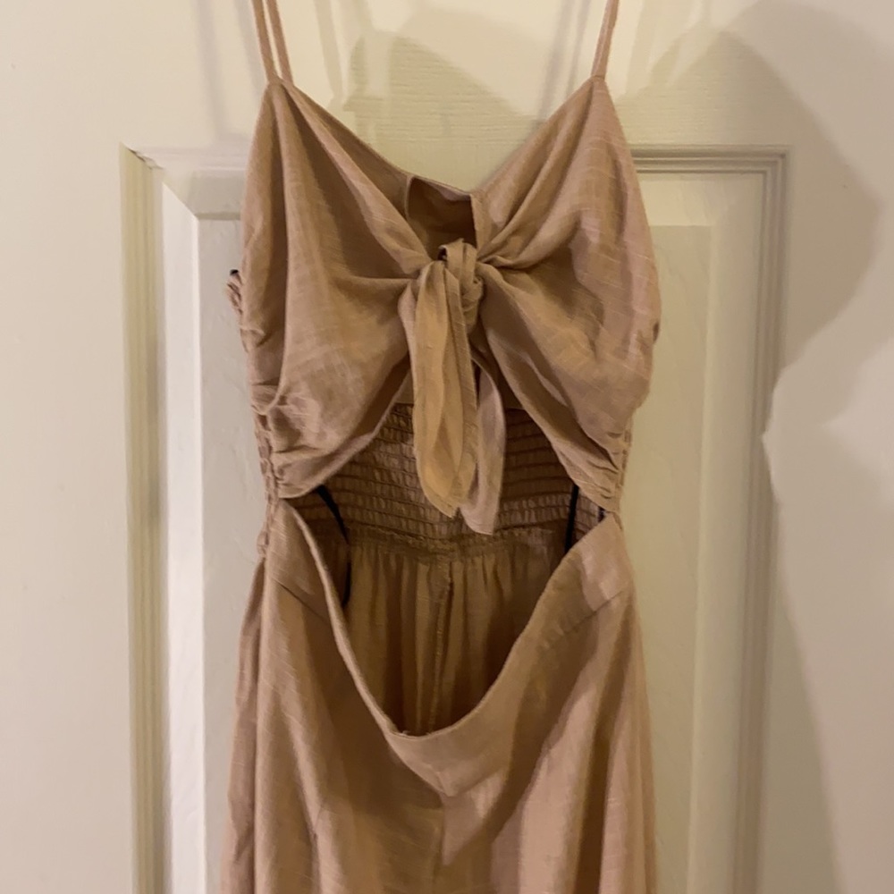 NWT Knotted Cutout Culotte Jumpsuit - Picture 6 of 8